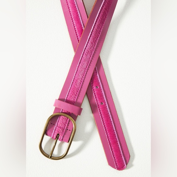 NWT - Anthropologie Mabel Leather-Colorblock Belt
